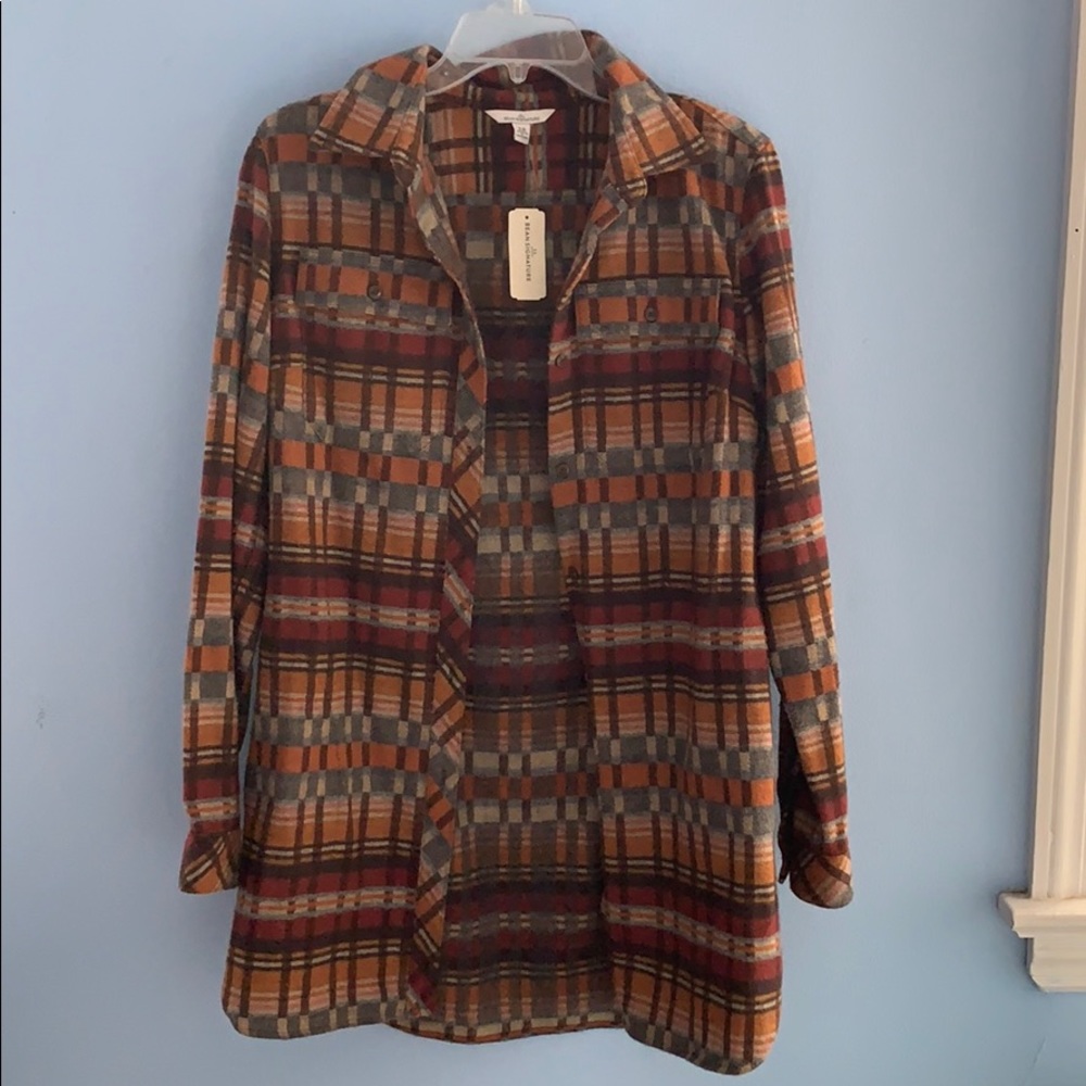 LL Bean Signature Flannel, new with tags